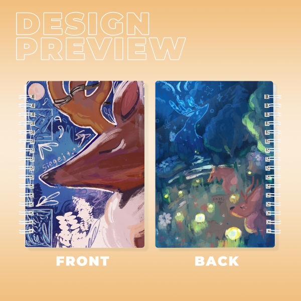 Deer A6 Double-side Spiral Notebook
