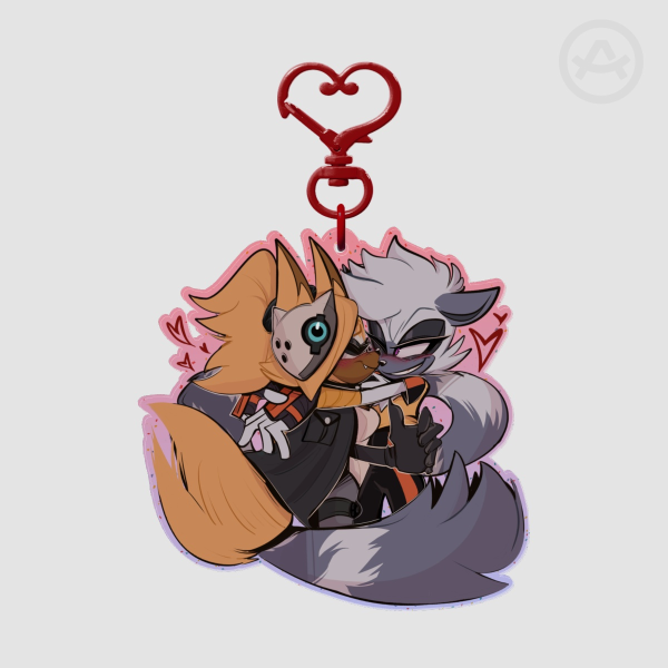 Wet Smooch Whispangle Colored Edge Acrylic Keychains