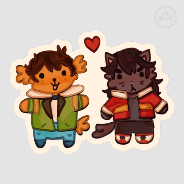 Chibi Puppy Kitty Klance Sticker