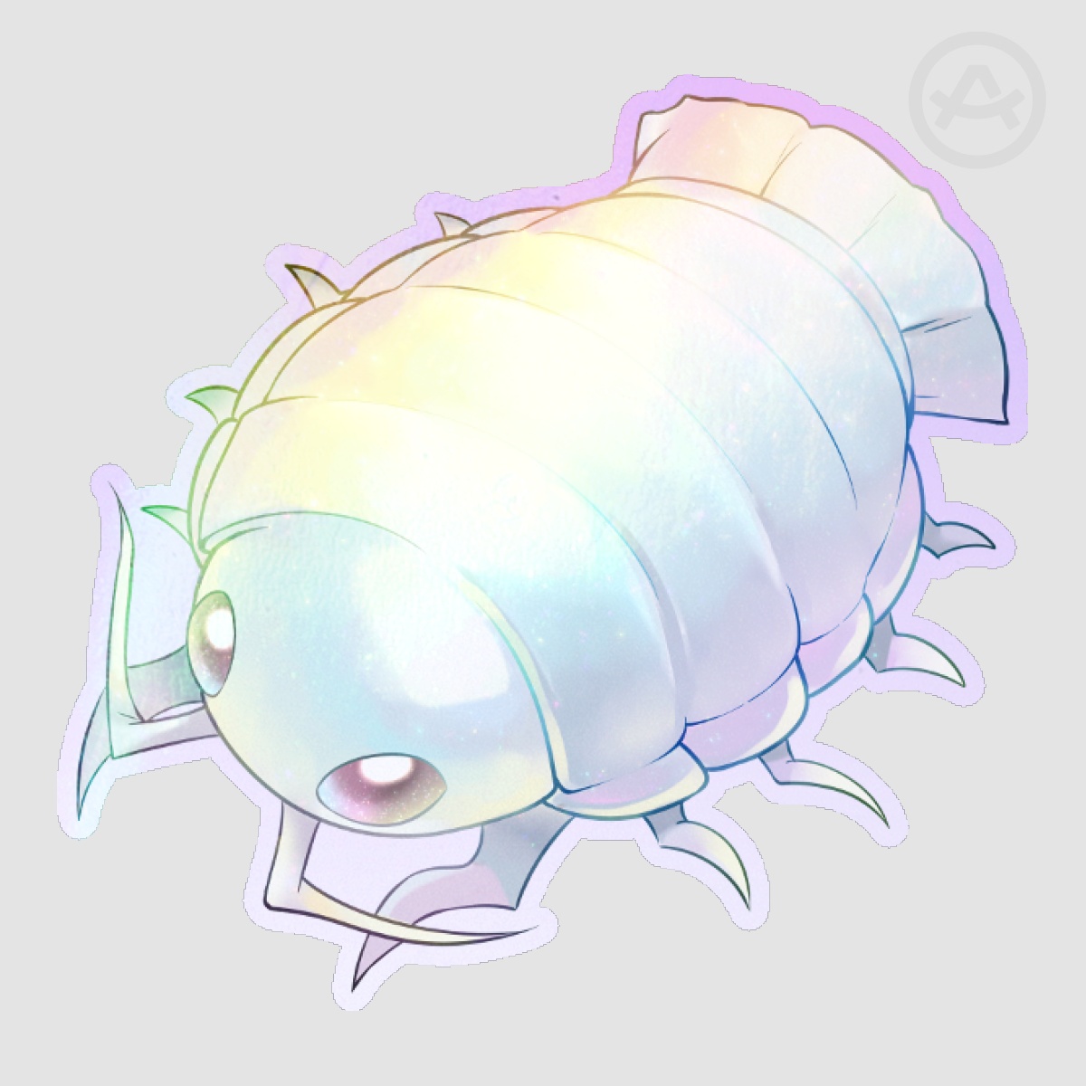 Giant Isopod Holo Die Cut Stickers - Sea Creature Lovers Unite! Collab