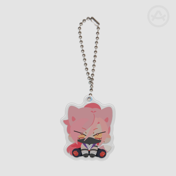SK8 ✩ Cherry ✩ Custom Epoxy Clear Acrylic Keychain