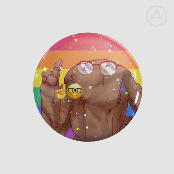 Rocky erm actually-Round Badges (Button Pin)