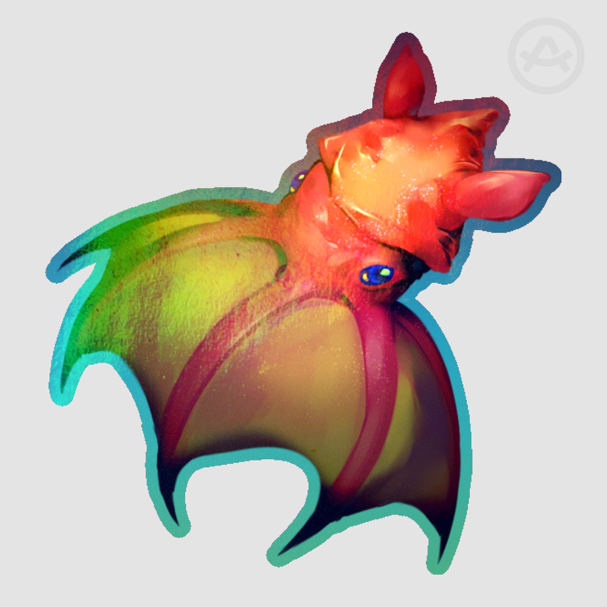 Vampire Squid Holo Die Cut Stickers - Sea Creature Lovers Unite! Collab