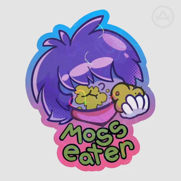 Moss Eater - Deltarune Holo Sticker