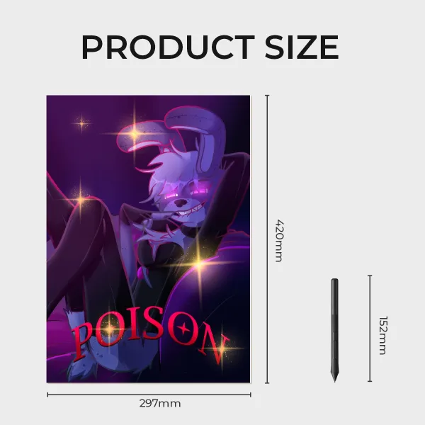 "poison" FNAF x Hazbin Hotel Poster Print