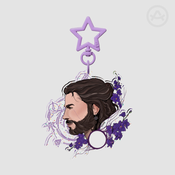 Baldur's Gate 3 Gale Glitter Acrylic Keychain
