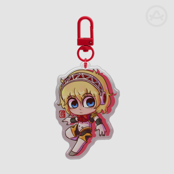 Aigis | Persona 3 | Epoxy Clear Acrylic Keychain