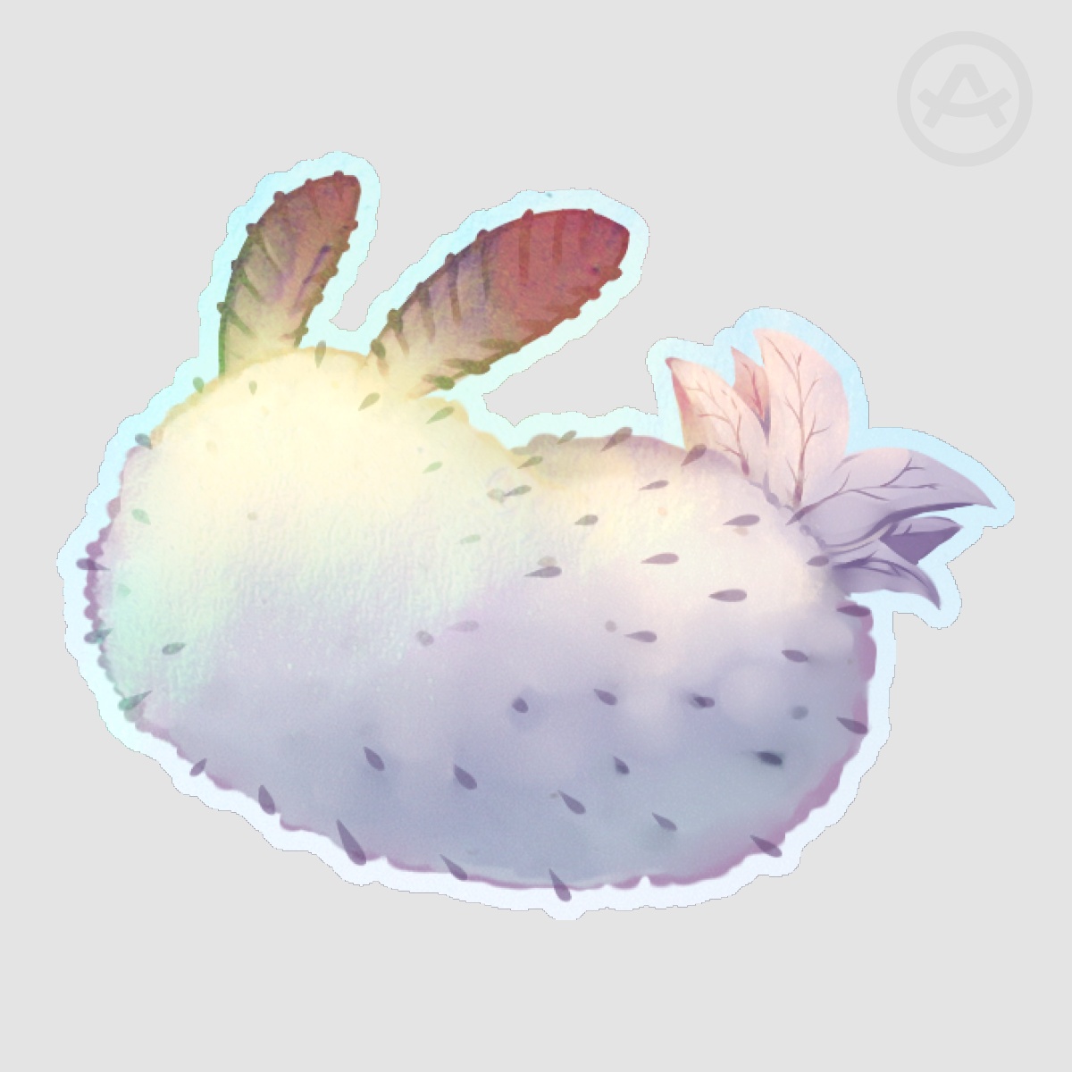 Sea Bunny Holo Die Cut Stickers - Sea Creature Lovers Unite! Collab