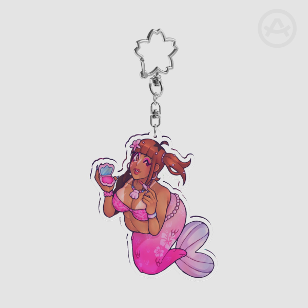 Underwater Gal Acrylic Keychain