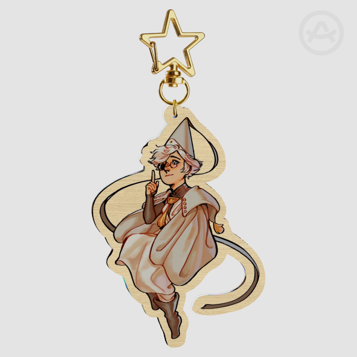 Qifrey Wood Keychain