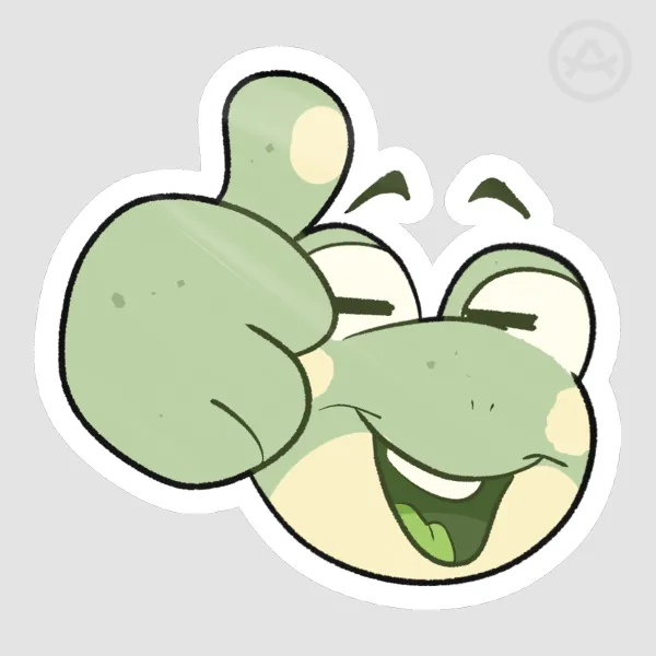Hueberry Thumbs Up Sticker