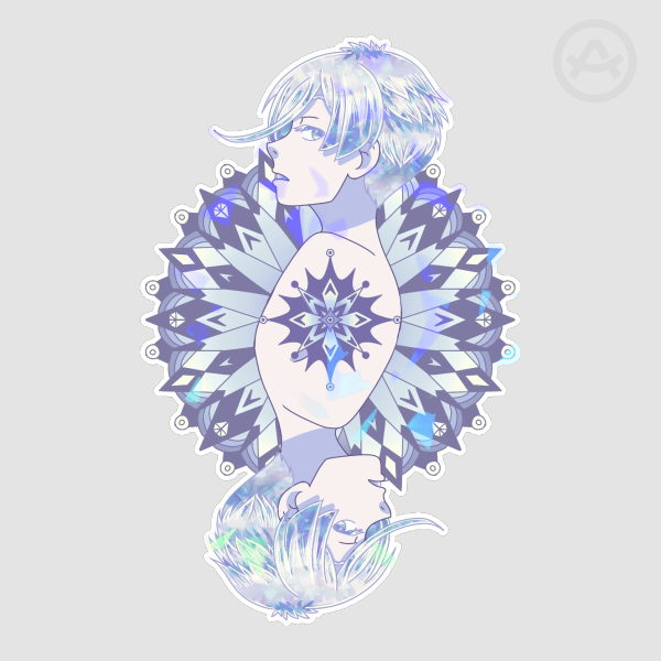 Antarc Reflection Die Cut Sticker