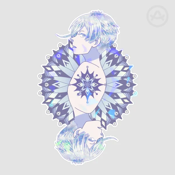 Antarc Reflection Die Cut Sticker
