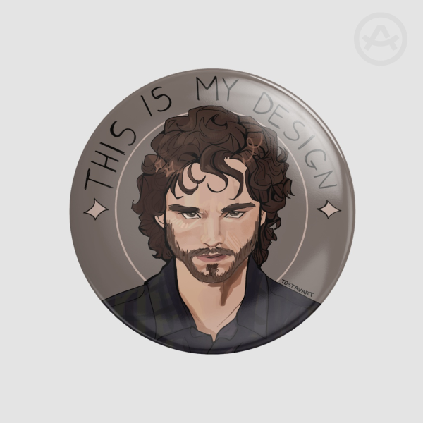 NBC Hannibal Will Graham Button Pin
