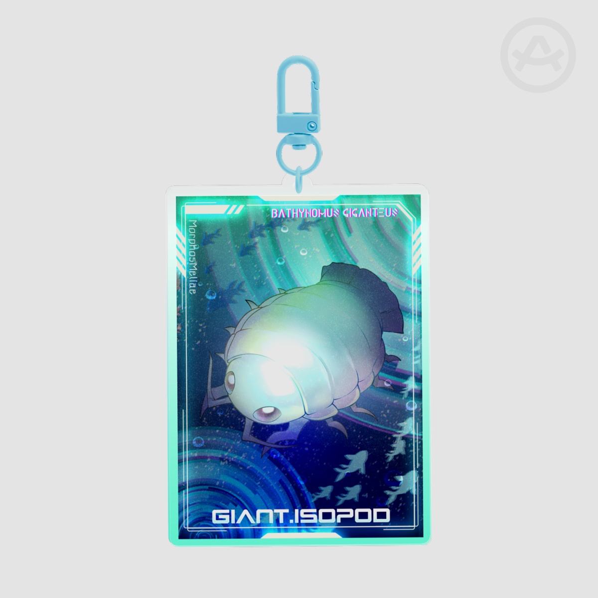 Giant Isopod Card Acrylic Keychains - Sea Creature Lovers Unite! Collab