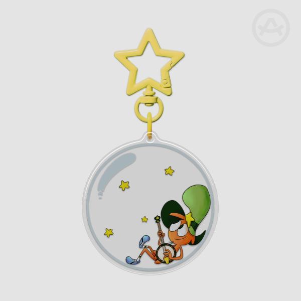 Wander  Epoxy Clear Acrylic Keychains