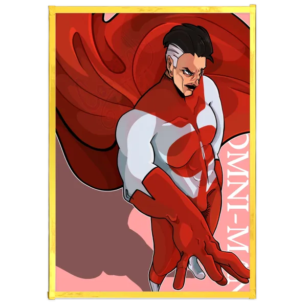 Fanart Series: Omni-Man || Gold Pleated Photocard {LIMITED}