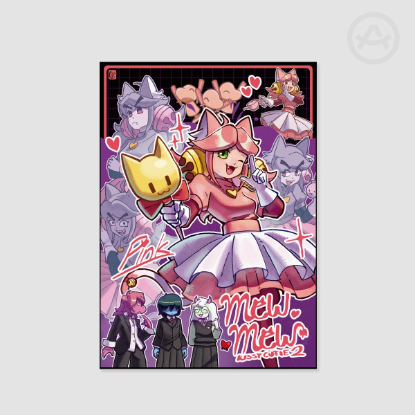 Mew Mew Kissy Cutie 2! | Deltarune | A4 Print