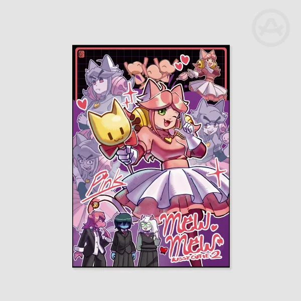 Mew Mew Kissy Cutie 2! | Deltarune | A4 Print