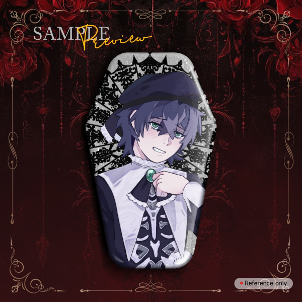 Kylar Ouji Coffin Shape Holographic Badge