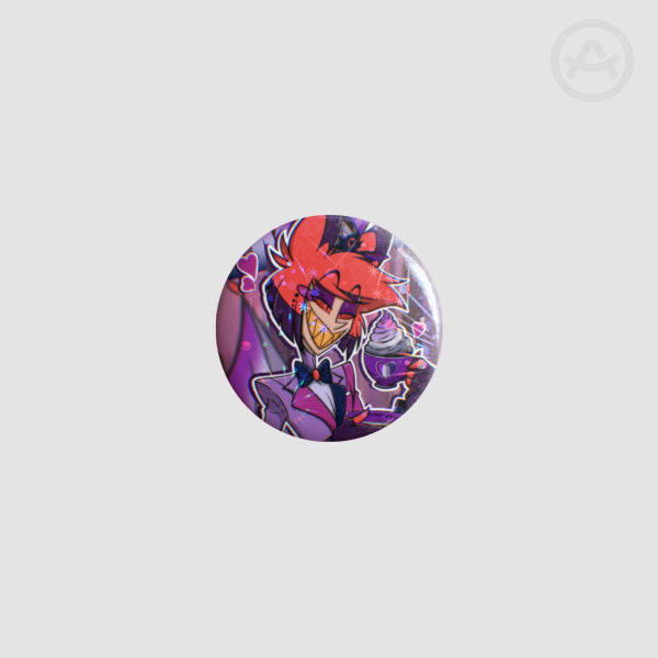 Mmmm! Alastor Round Badges (Button Pins)