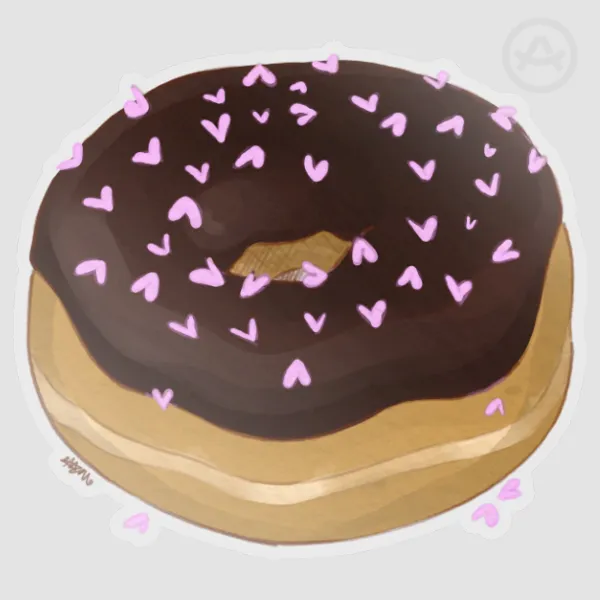 Chocolate Frosted sticker matte