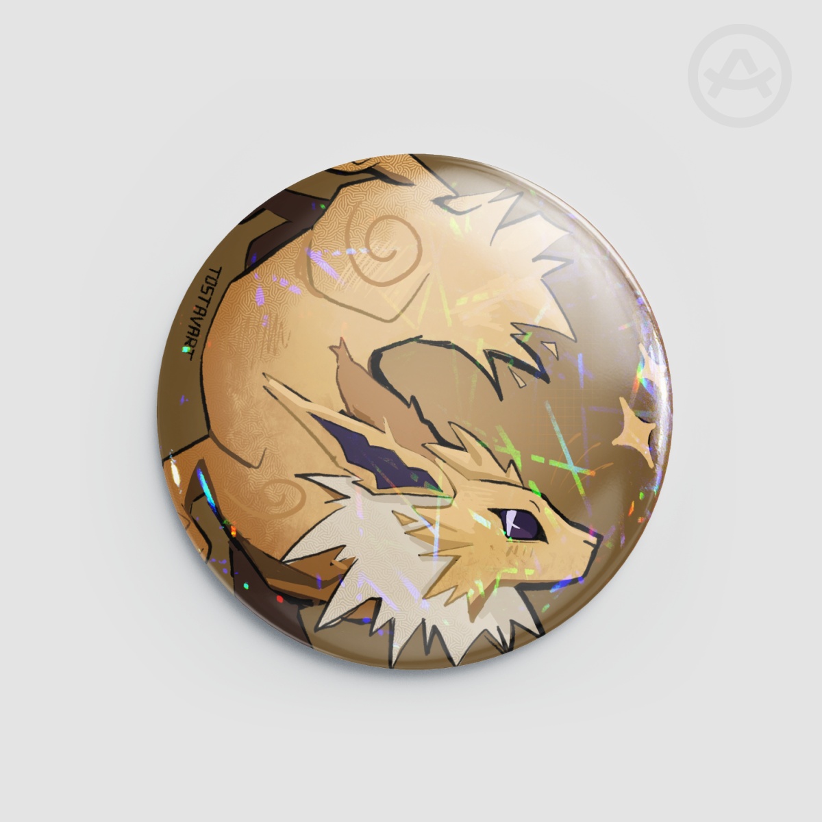 Jolteon Pokemon Button Pin