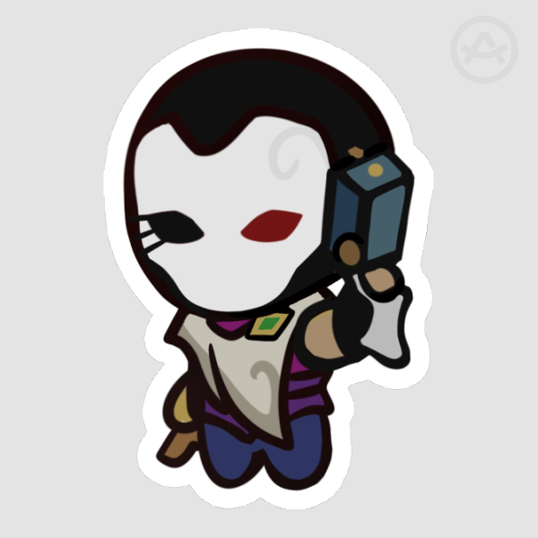 Small Jhin Sticker (2.0")