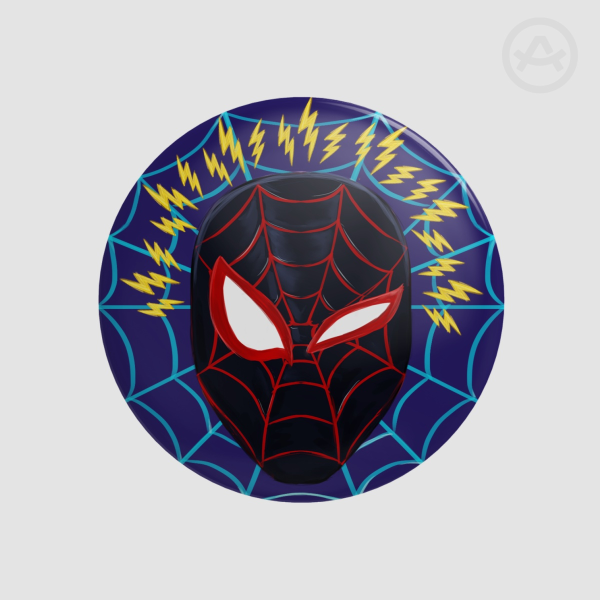 Marvel Spidey Sense Miles Morales Button Pin Badge