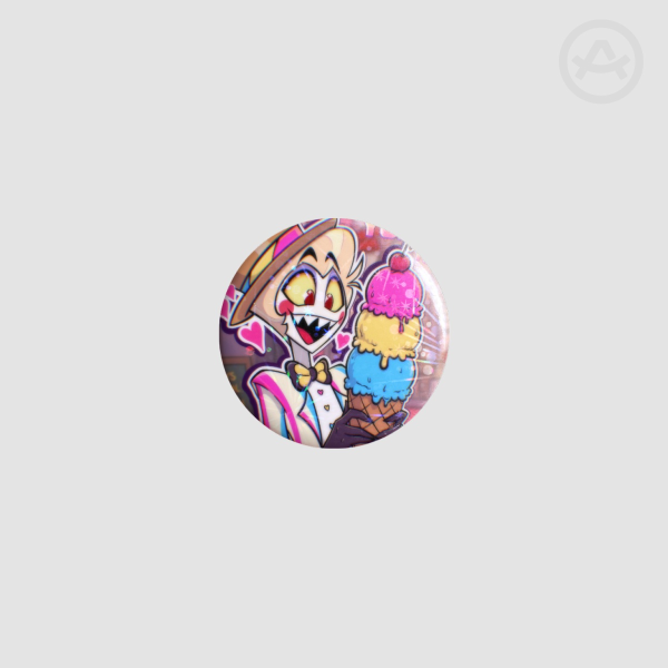 Yum Yum! Lucifer Round Badges (Button Pins)