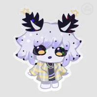 Pix chibi holographic sticker (sona)