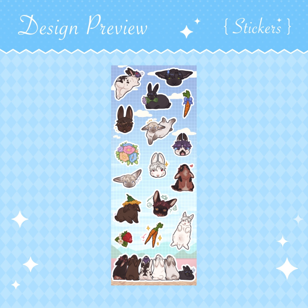 Bunny Lads Sticker Sheet