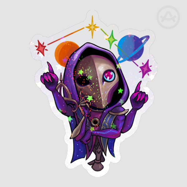 Dark Cosmic Jhin Sticker (2.5")