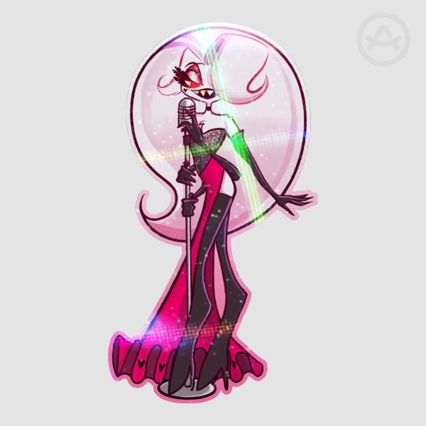Cross Rainbow Drag Angel Sticker
