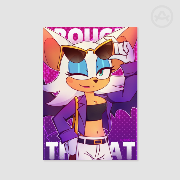 Rouge (The Murder of Sonic the Hedgehog) A4 Poster