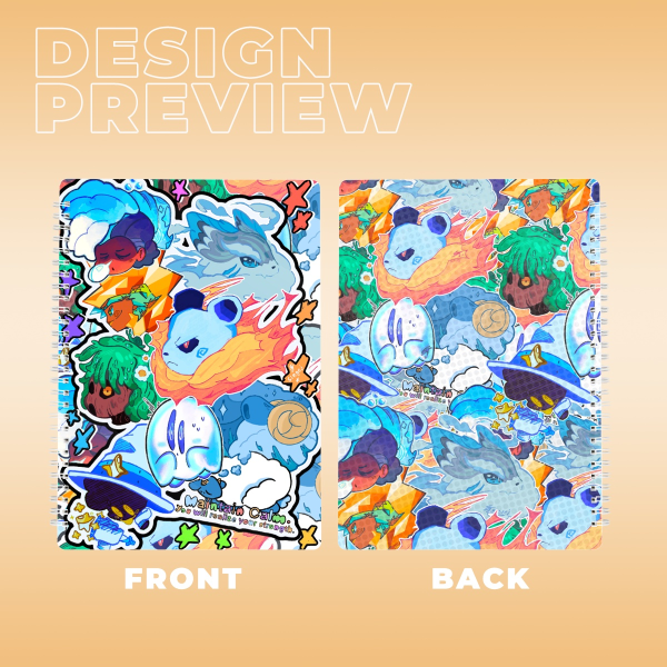 Sticker B5 Double-side Spiral Notebook