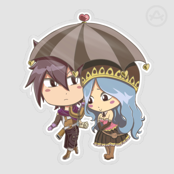 Fairy Tail - Gruvia sticker