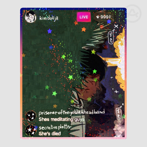 [ ORV ] Kim Dokja She's Meditating Guys Sticker
