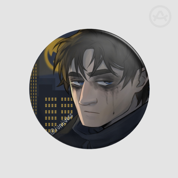 Bruce Wayne Button Pin