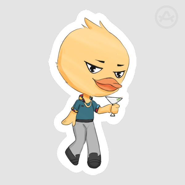 Cluster Duck Sticker