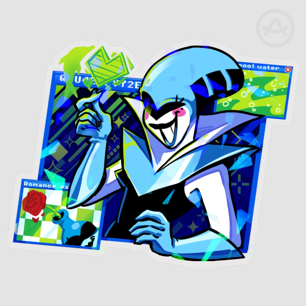 Cyber City Valentines Stickers - Queen