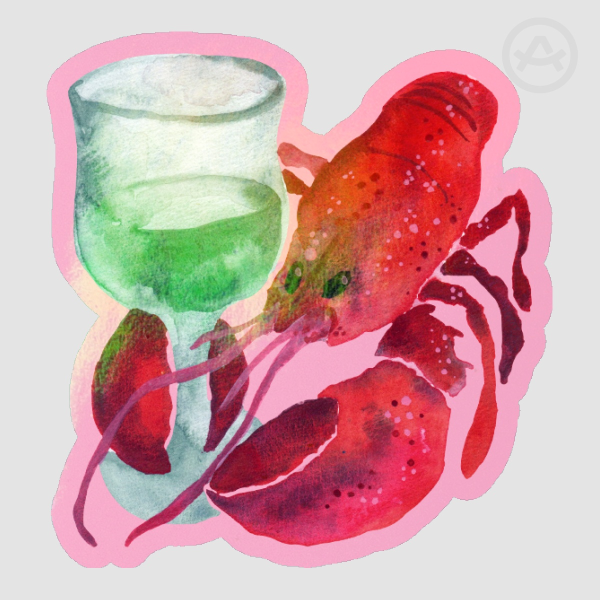 Gentleman Lobster sticker