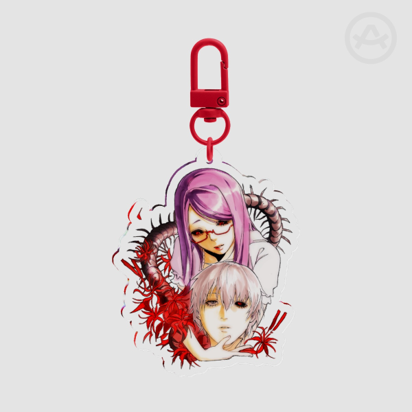 Rize & Kaneki Keychain