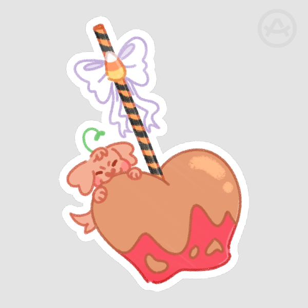 Caramel Apple Sticker