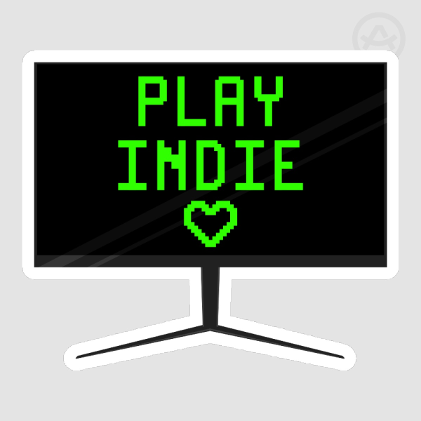 play indie (v2) - sticker