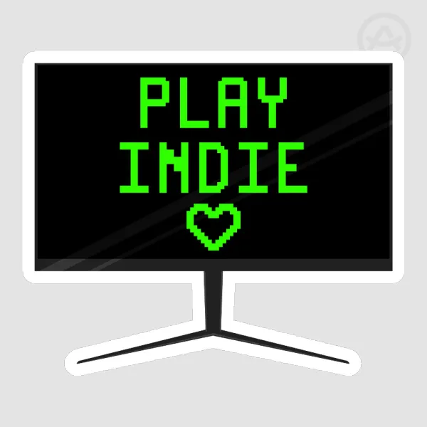 play indie (v2) - sticker