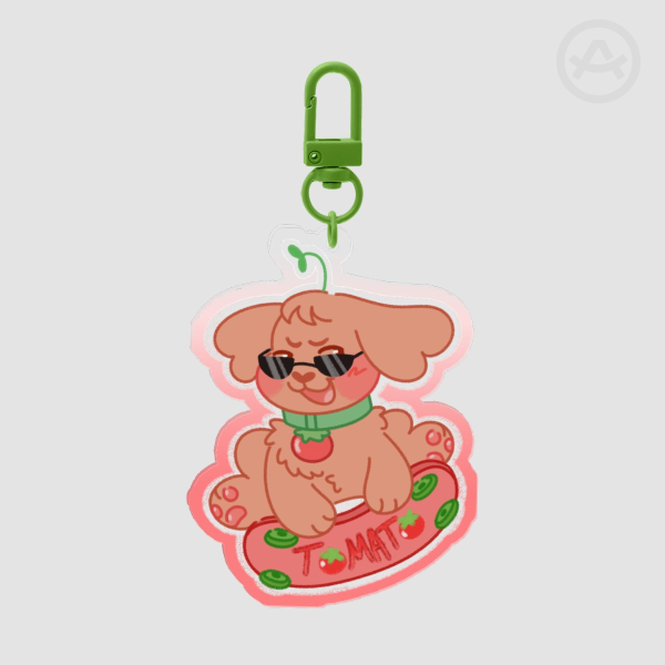 Skater Tomato Keychain
