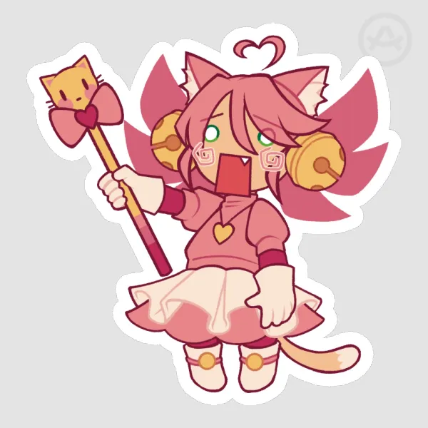 Hachune Mew Mew Pink Sticker