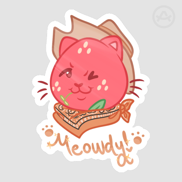 Meowdy Sticker
