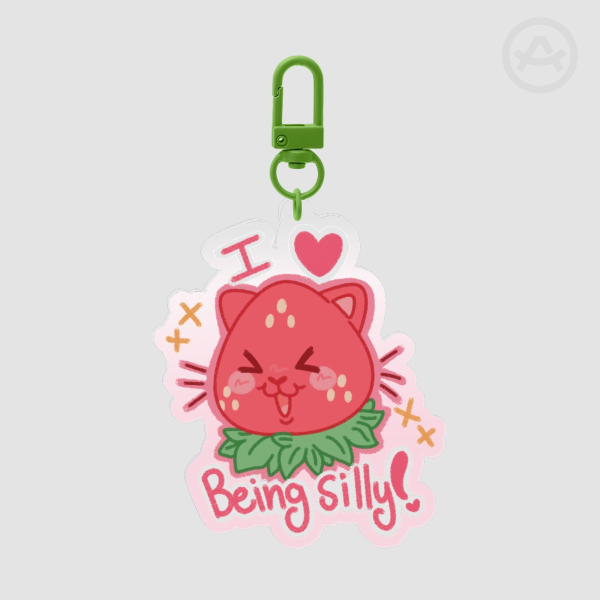 I Love Being Silly Keychain